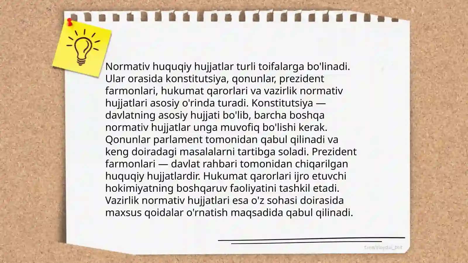 Normativ huquqiy hujjatlar tóğrisidagi qonun 4