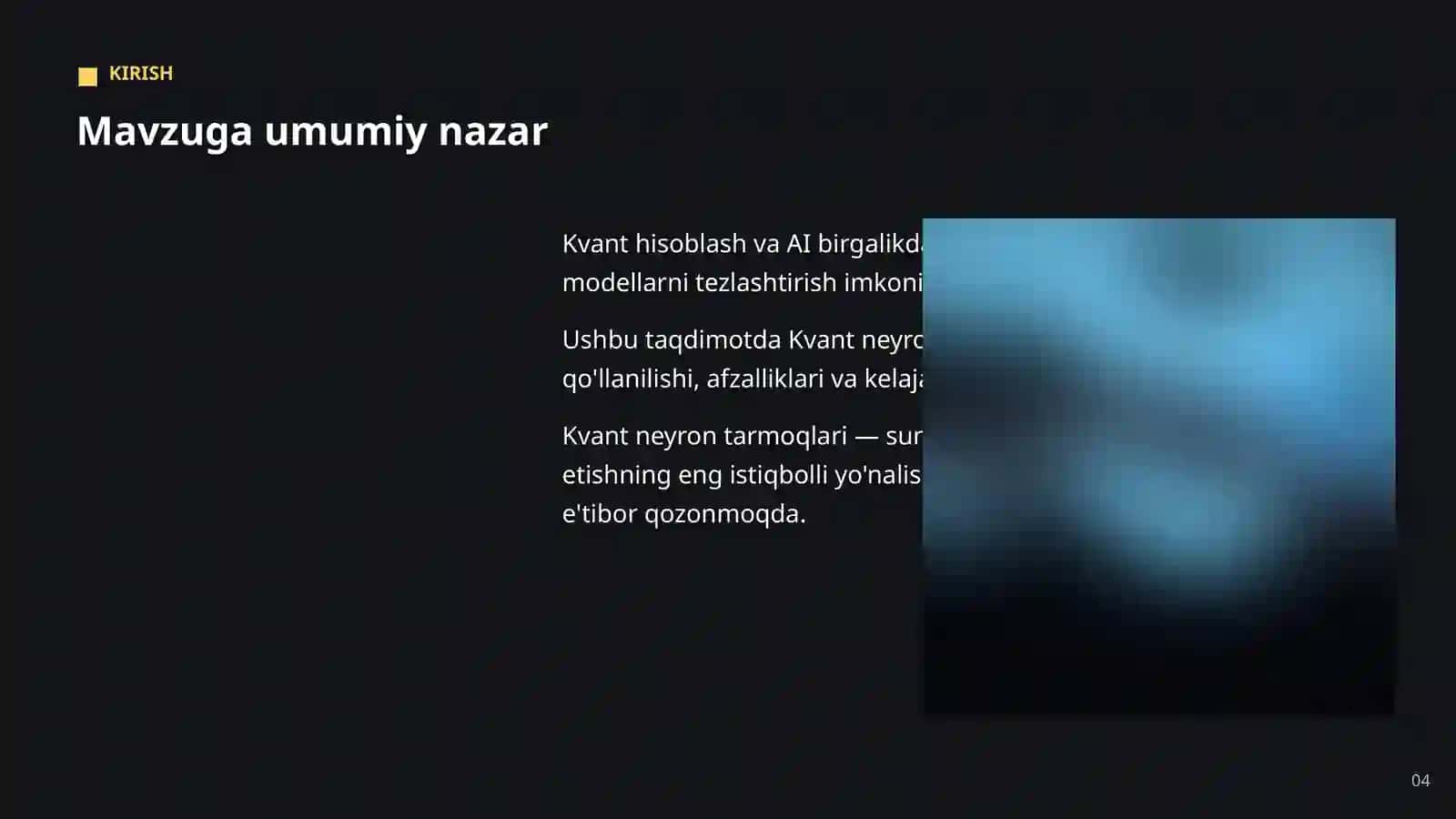 KVANT HISOBLASH VA AI 4