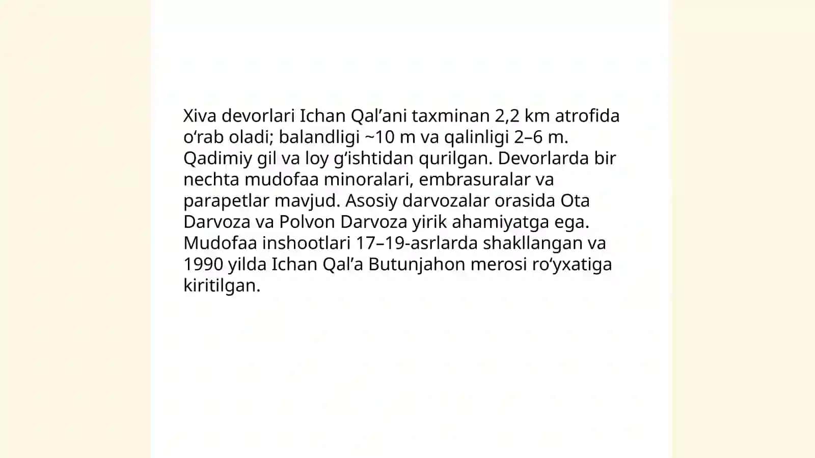 Xiva xonligida memorchilik 4