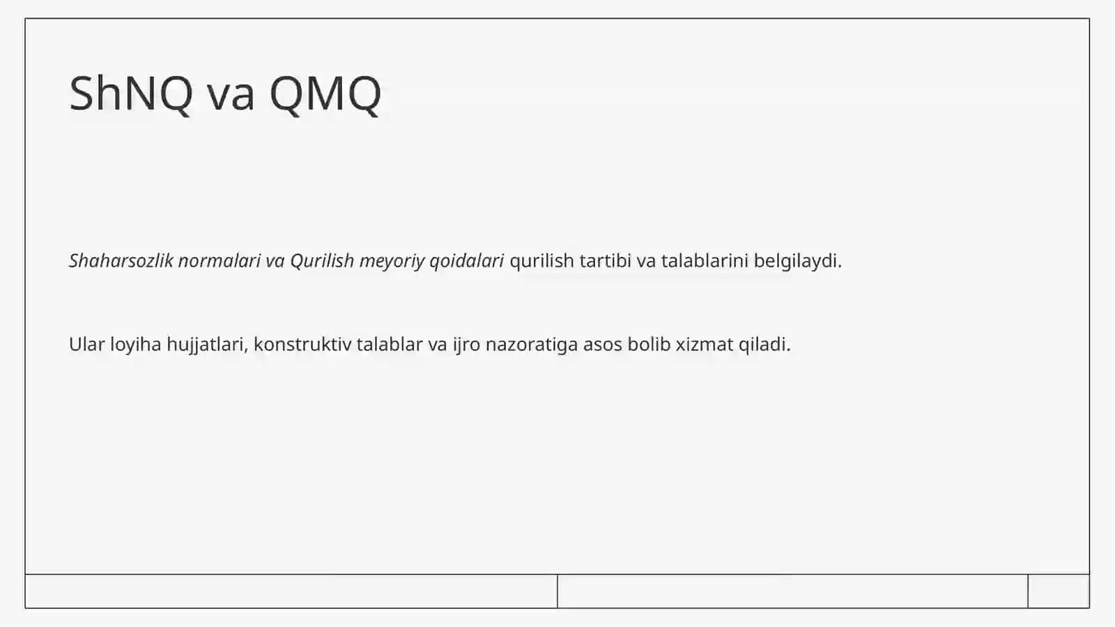 O'zbekistonda me'yoriy hujjatlarning qurilish jarayonidagi o'rni 4