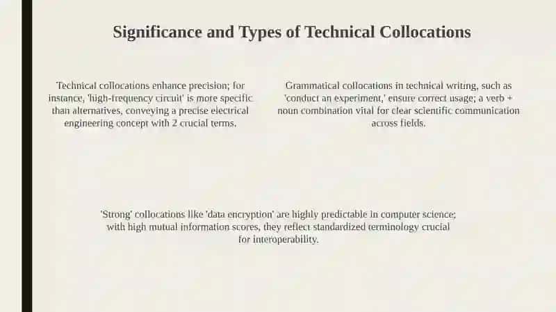 Introduction to Technical Collocations 4
