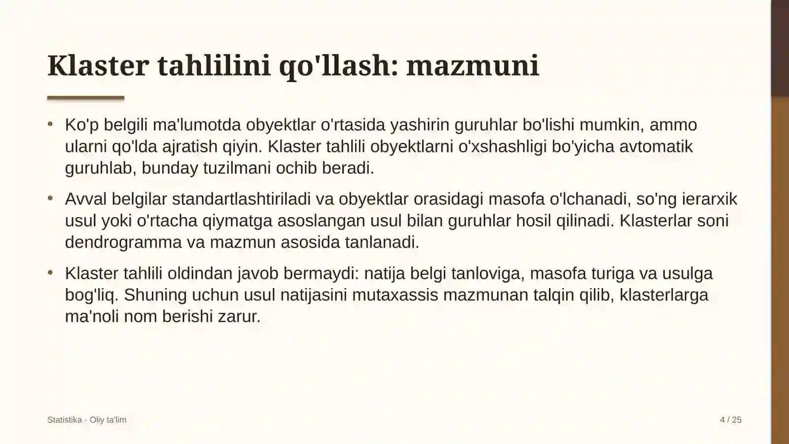 Diagnostika markazlarida klaster tahlilini qo'llash 4