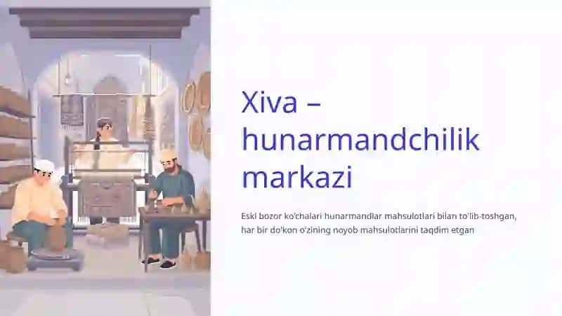 Xiva Xonligida An'anaviy Hunarmandchilik: Tarix va Meros 4