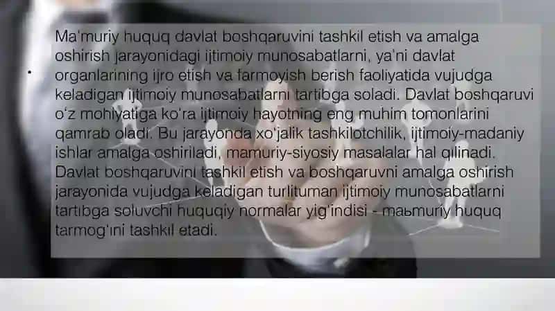 Davlat boshqaruv shakllari va davlat boshqaruv faoliyatining ma'muriy huquqiy shakllari 4