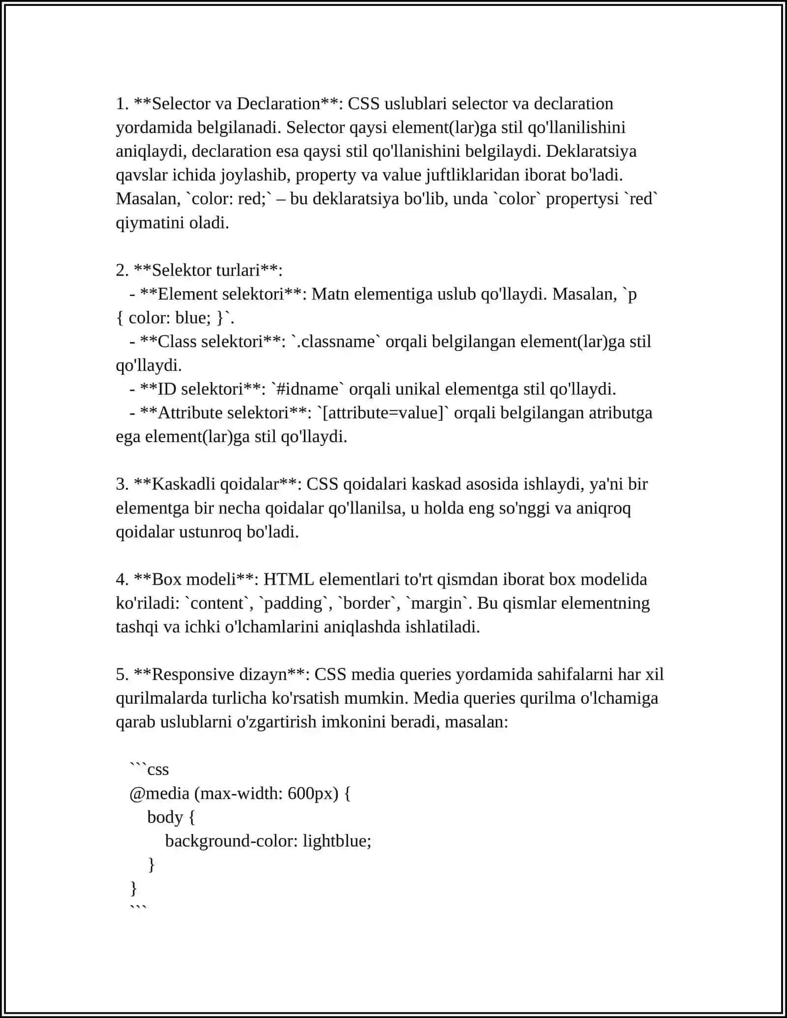WEB DASTURLASH VA FRONTEND/ BACKEND TEXNOLOGIYALARI 4