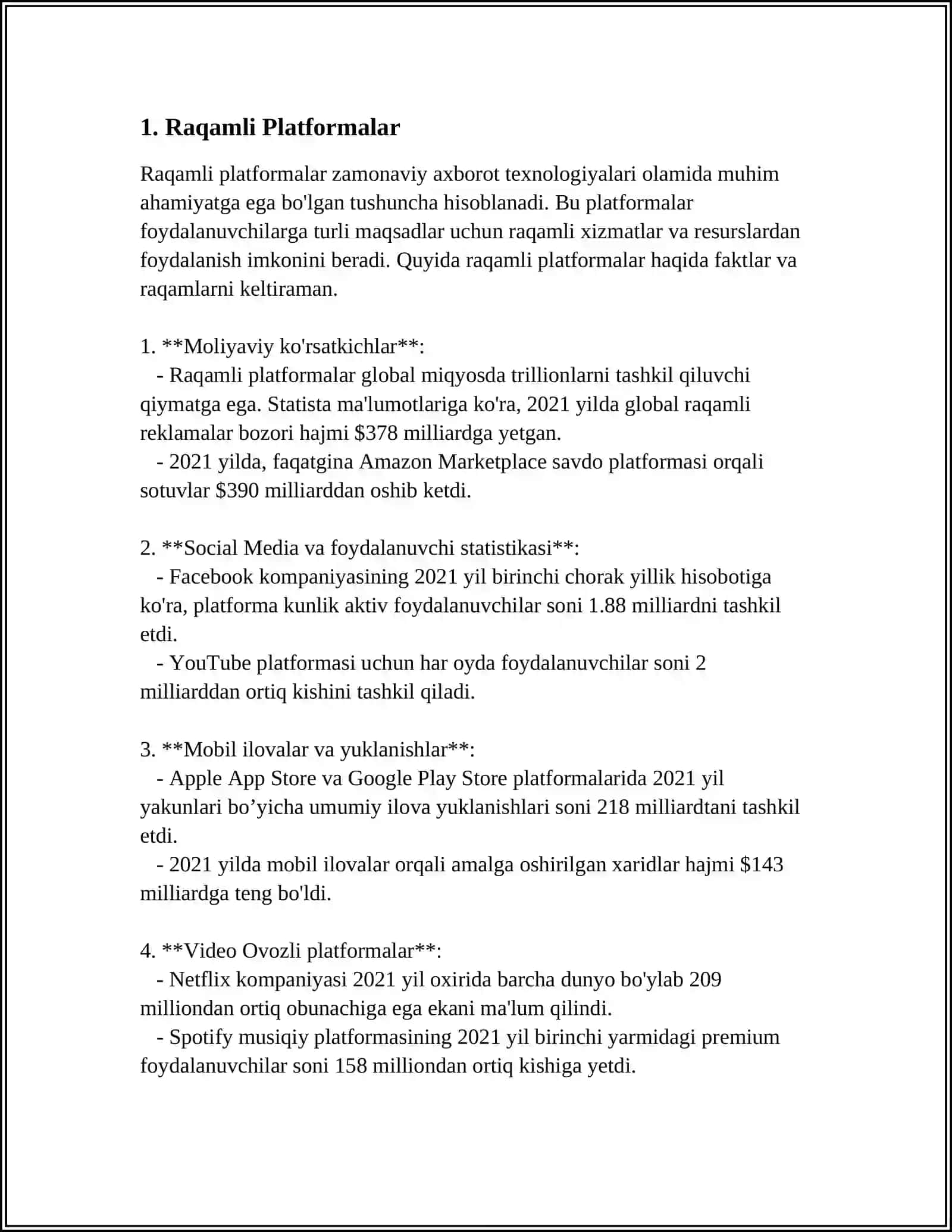 RAQAMLI P, PI ROSTLAGICHLAR 4