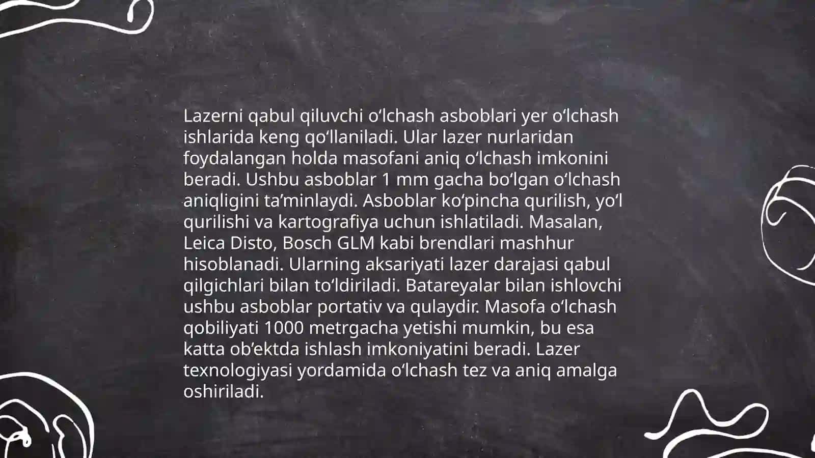 Zamonaviy chiziq o‘lchash asboblari 4