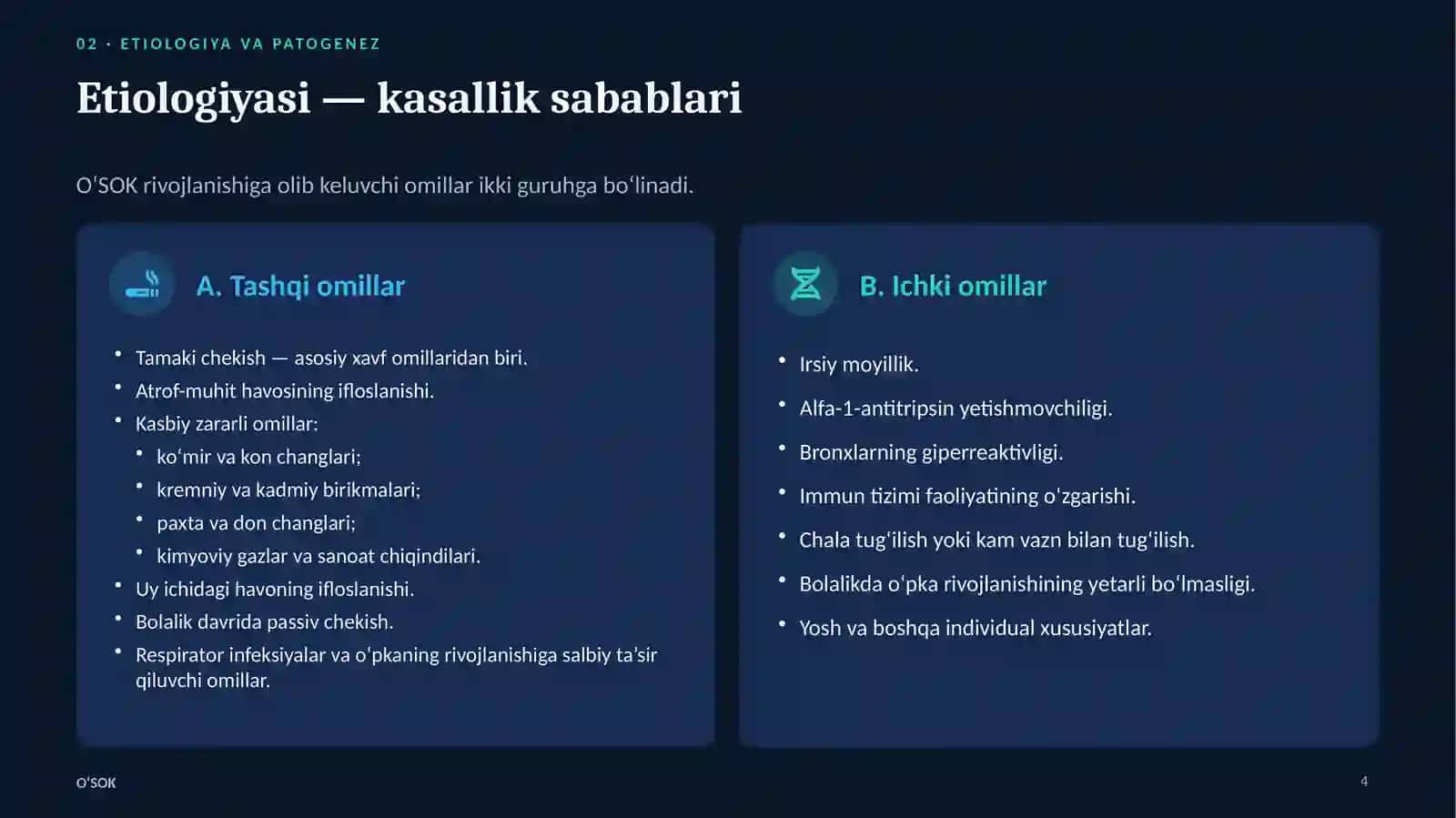 O‘PKANING SURUNKALI OBSTRUKTIV KASALLIKLARI 4