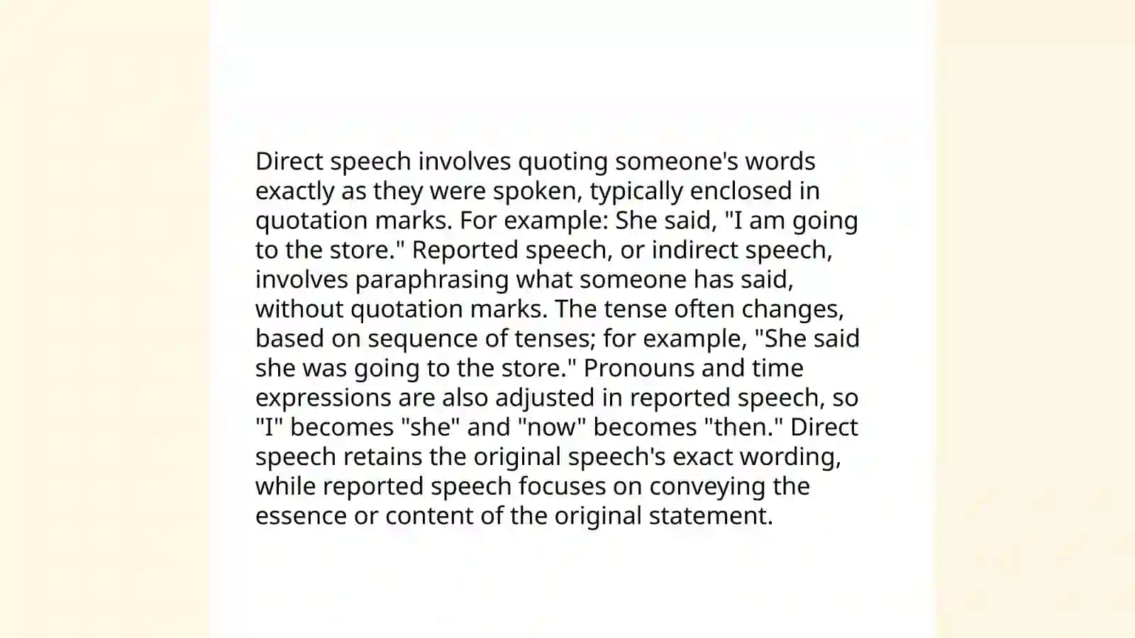Reported Speech 4