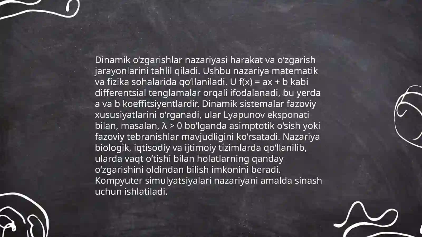 Dinamik o‘zgarishlarni aniqlash 4