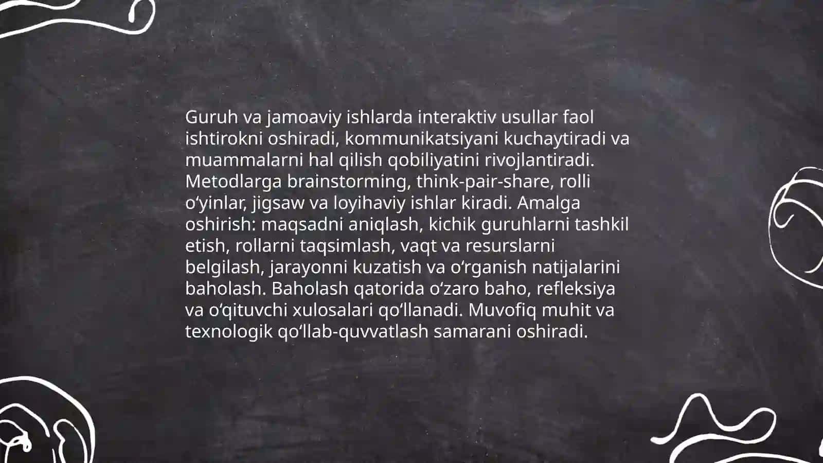 Interaktiv metodlarni qo’llash 4