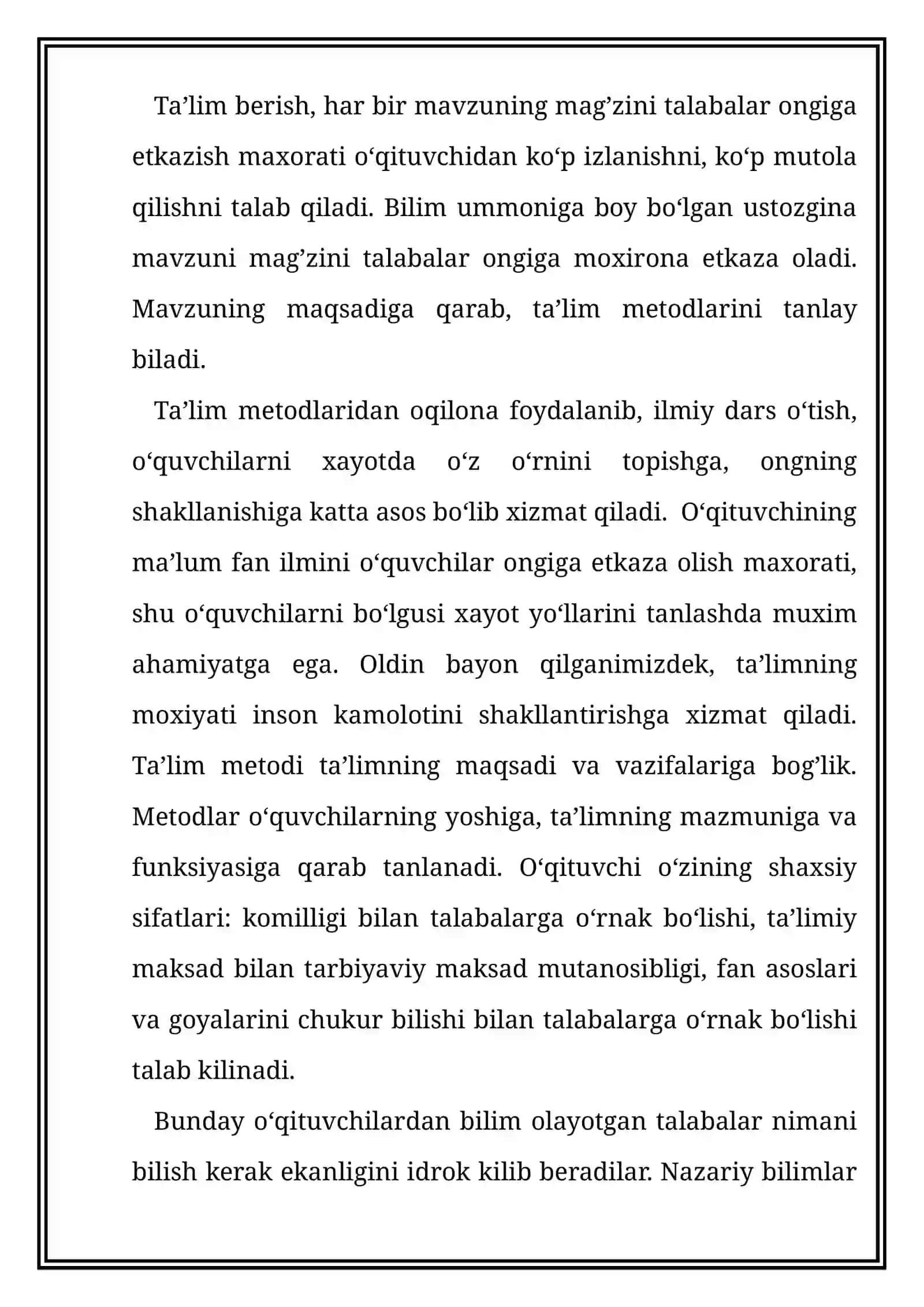 Ta’lim metodlari va vositalari 4