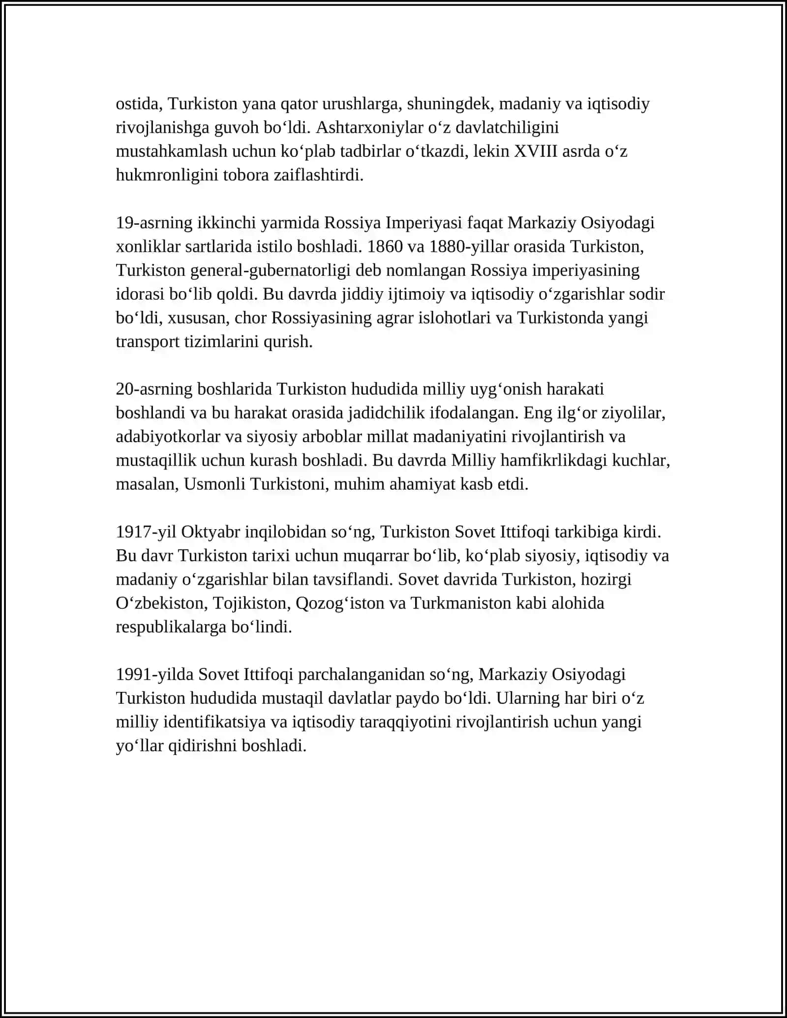 TURKISTON 4