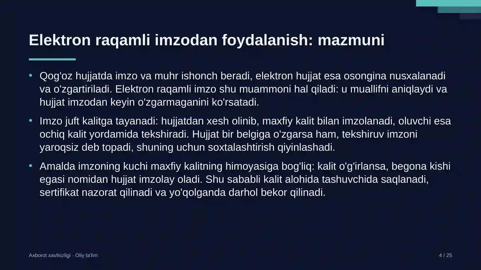 Jamoat tashkilotlarida elektron raqamli imzodan foydalanish 4