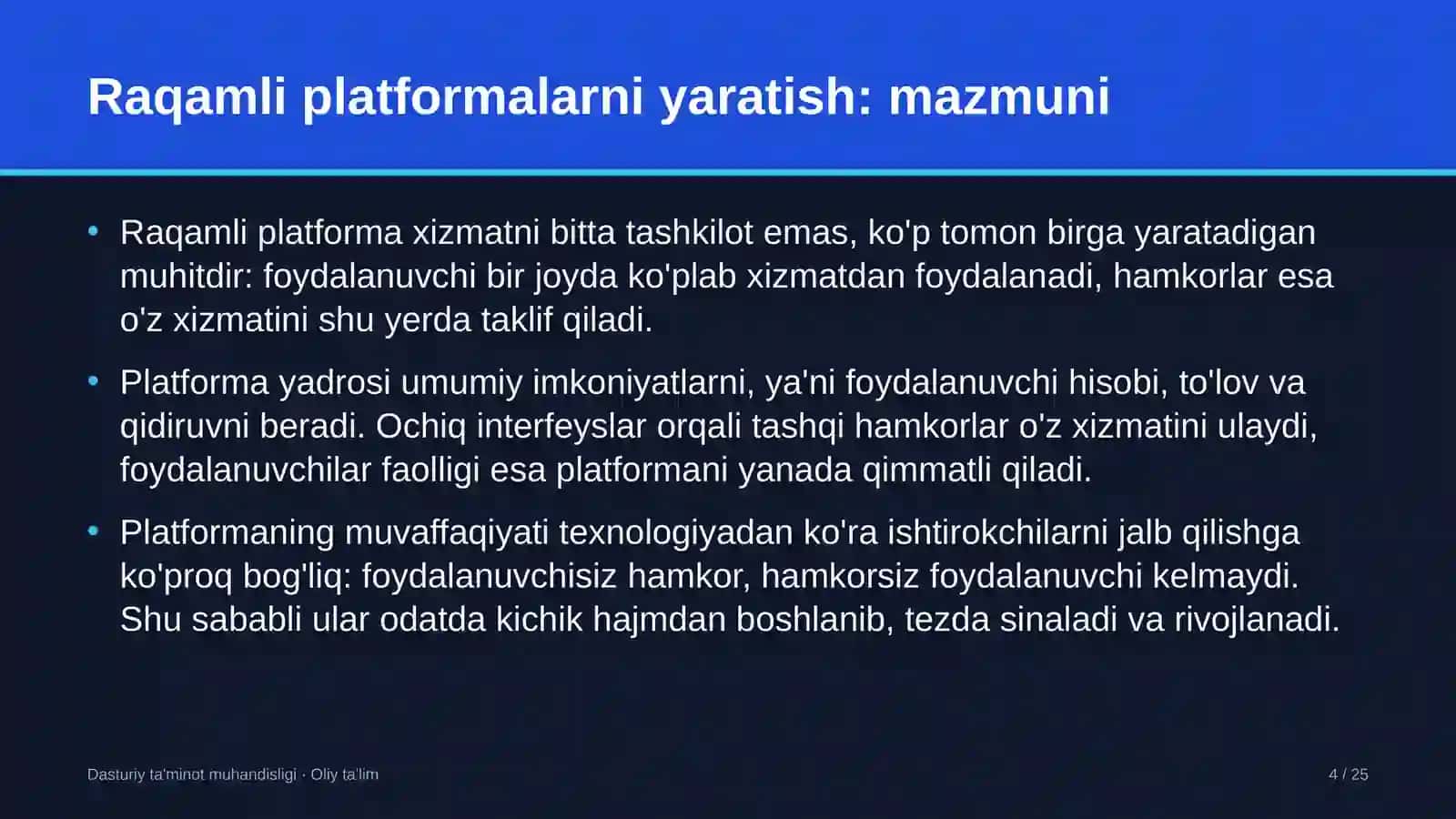 raqamli transformatsiya loyihalarida raqamli platformalarni yaratish 9612 4