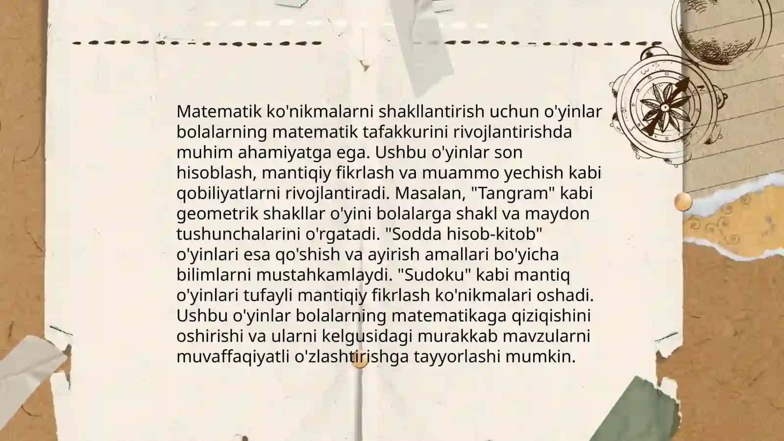Didaktik o'yinlar 4