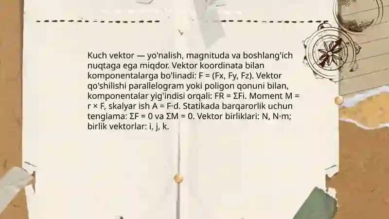 Statika elementlari 4