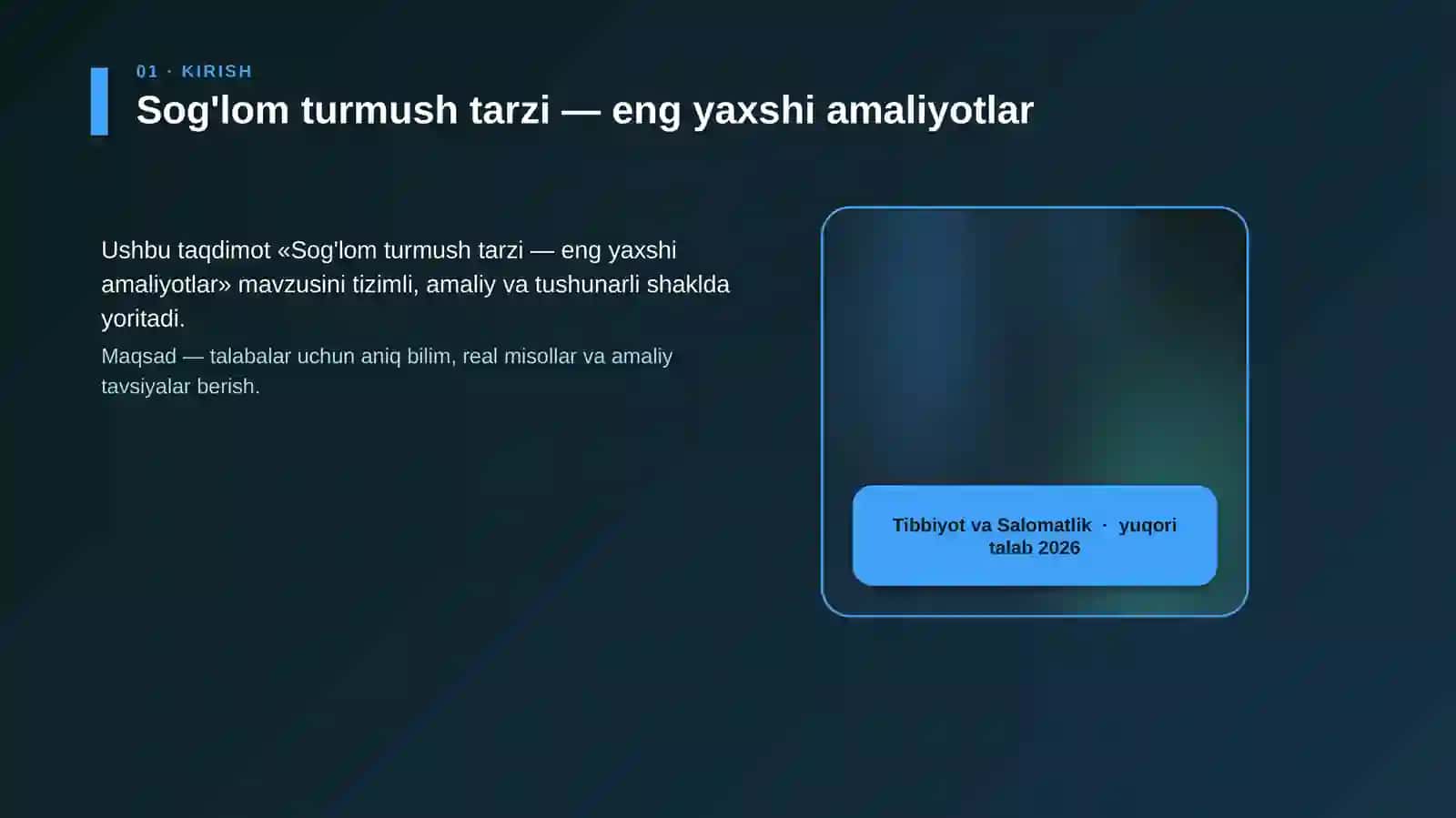 Sog'lom turmush tarzi — eng yaxshi amaliyotlar 4