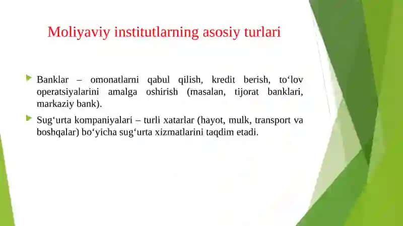 Moliyaviy institutlar 4