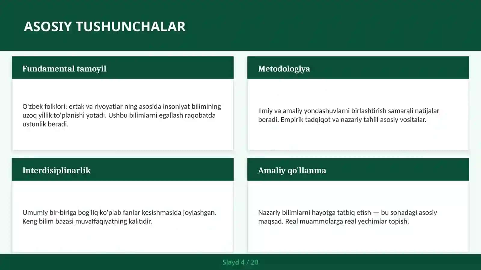 O'zbek folklori: ertak va rivoyatlar 4