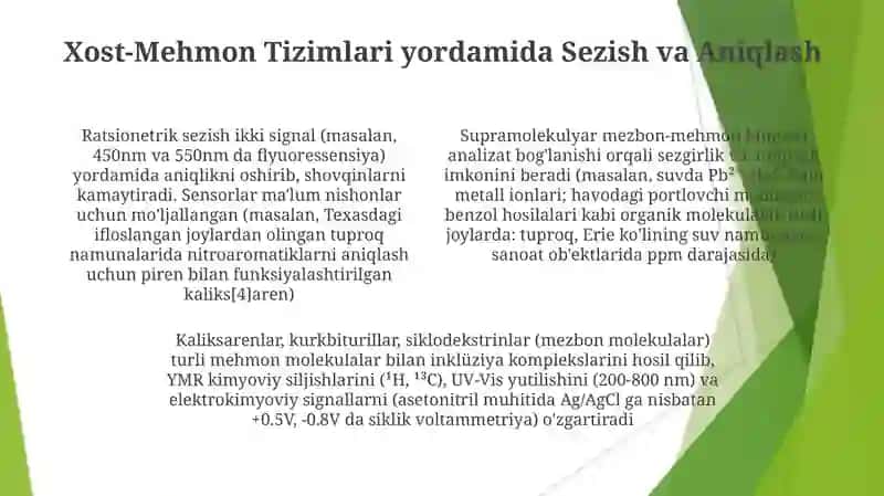 Mehmon-mezbon molekulalarning ahamiyati 4