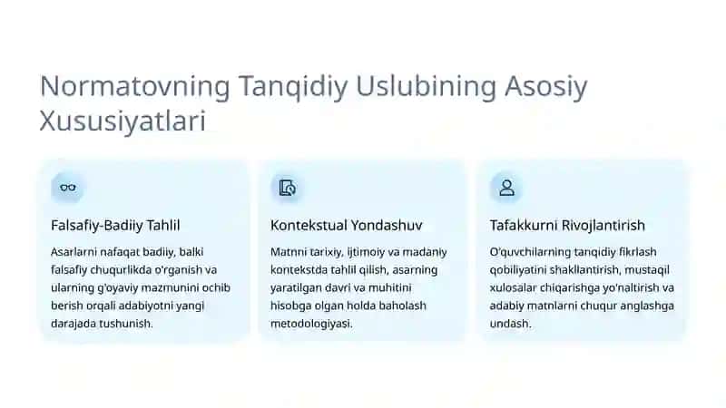 Umarali Normatovning adabiy tanqidiy qarashlari 4