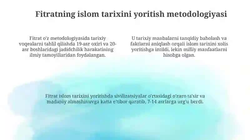 Fitratning "Muxtasar Islom tarixi" risolasi 4