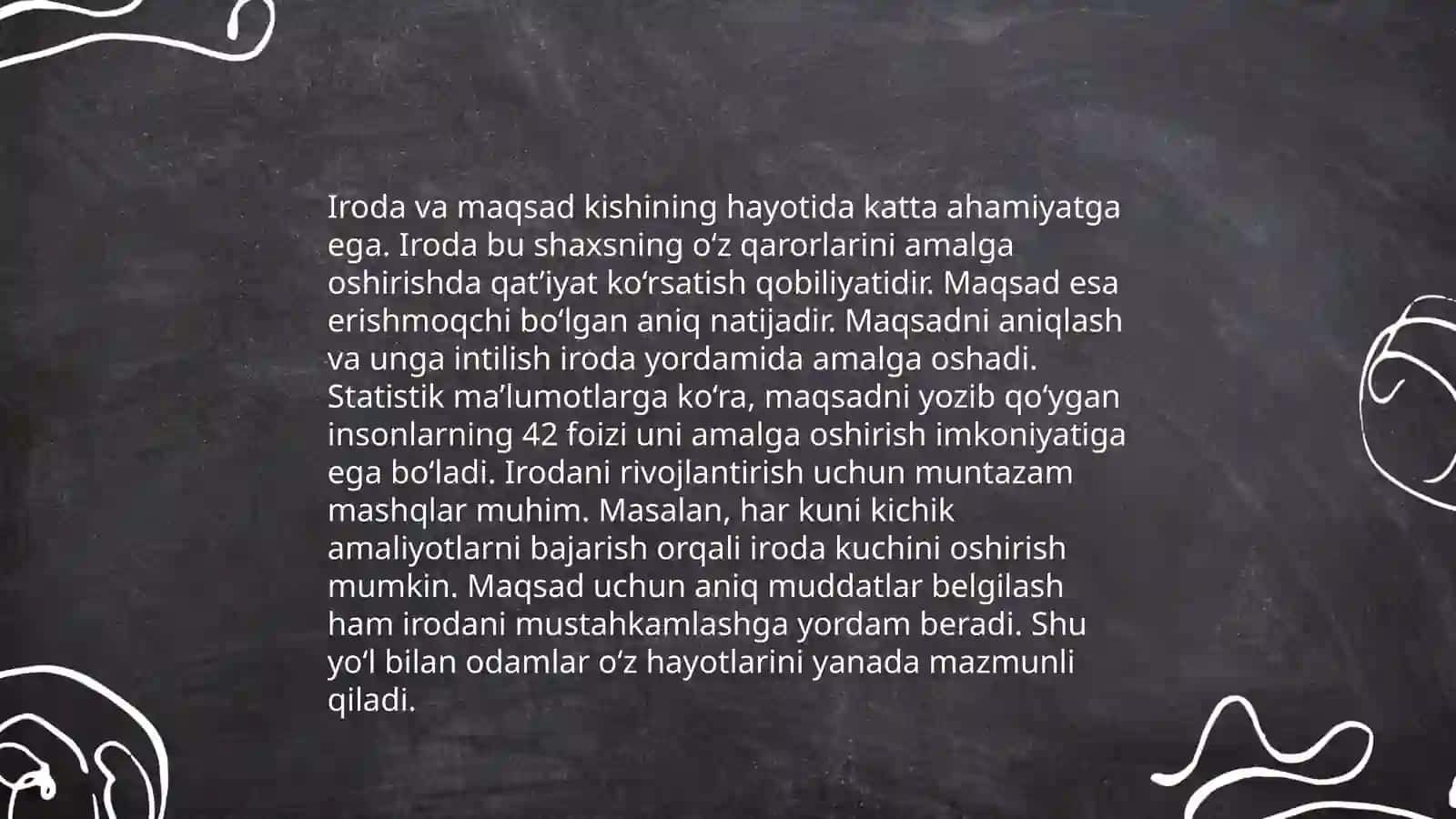 Irodani anglash 4
