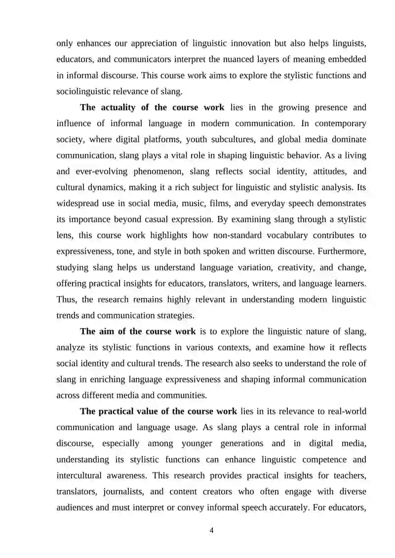 Slang and its stylistic features 4