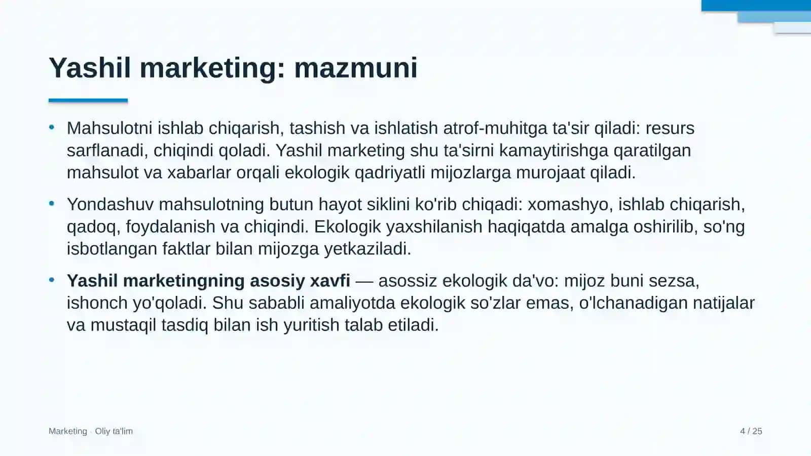 Pillachilikda yashil marketing 4