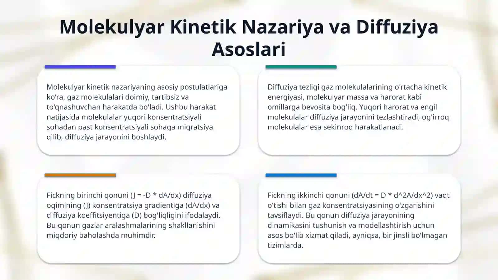 Gazlarda diffuziya 4