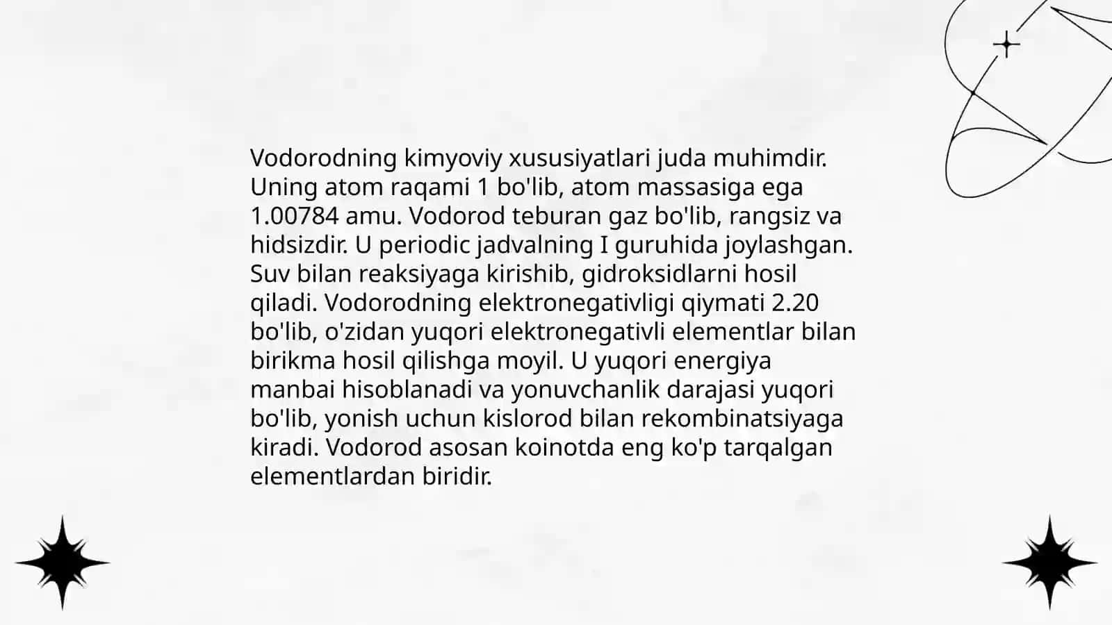 Vodorodning hususiyatlari 4