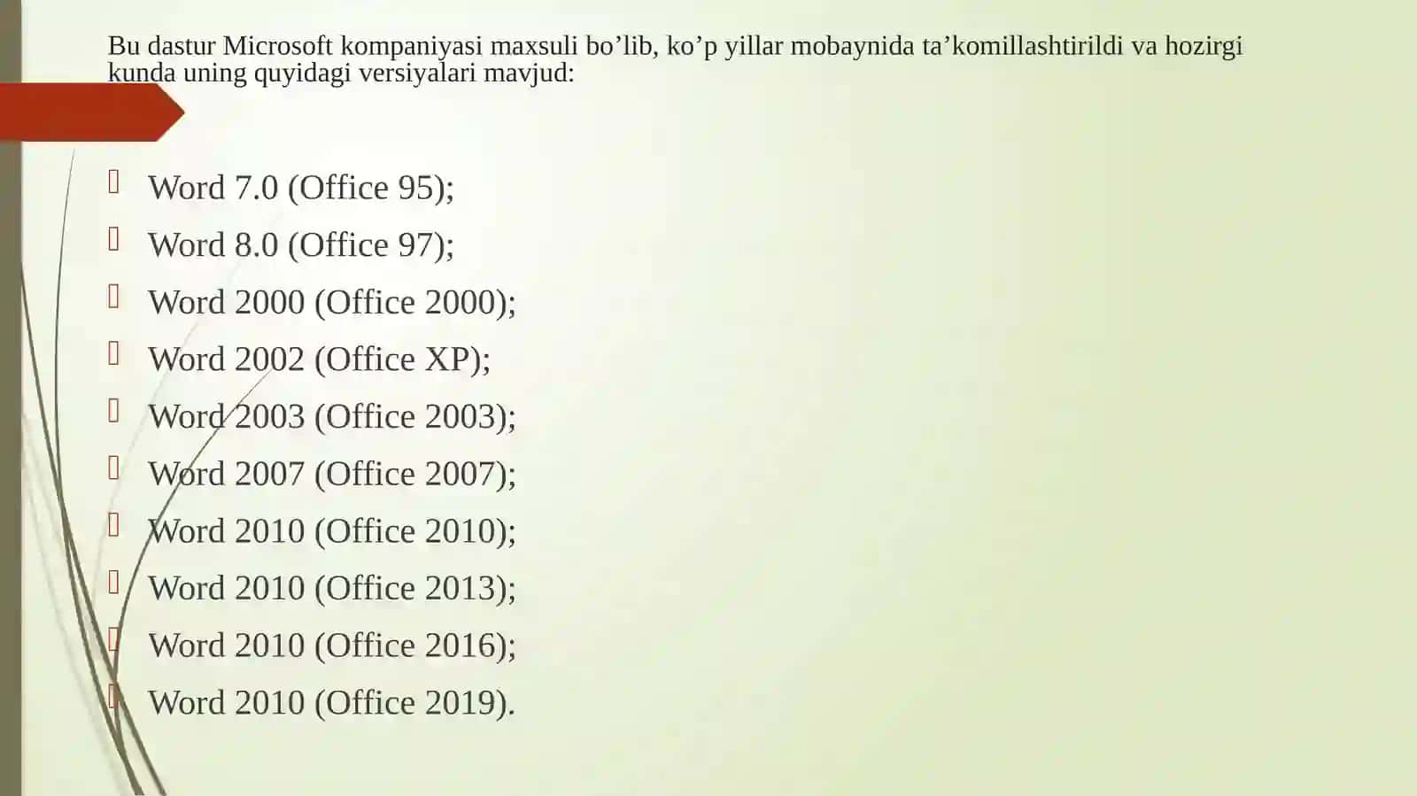Ma'ruza №2. Mantliaxborotlarni qayta ishlash texnologiyasi 4