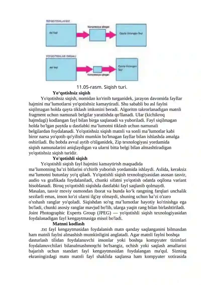 Saqlash yoki uzatish uchun fayl hajmini kamaytirish 4