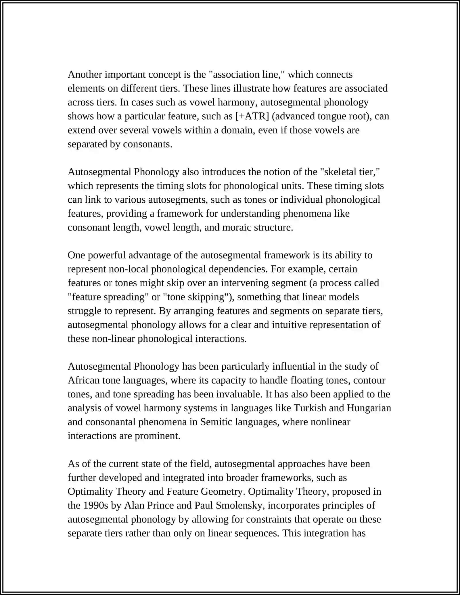 PHONOLOGICAL THEORIES 4
