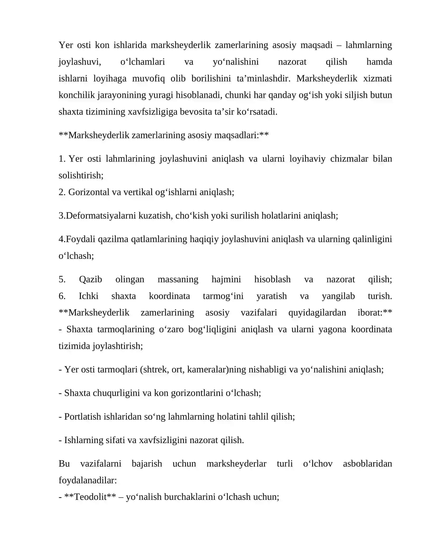 Yer osti kon lahmlari marksheyderlik zamerlari 4
