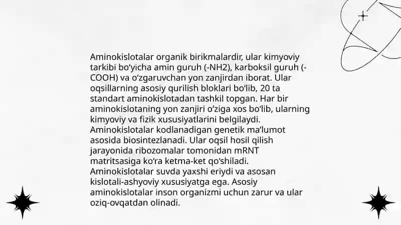 Aminokislotalar 4