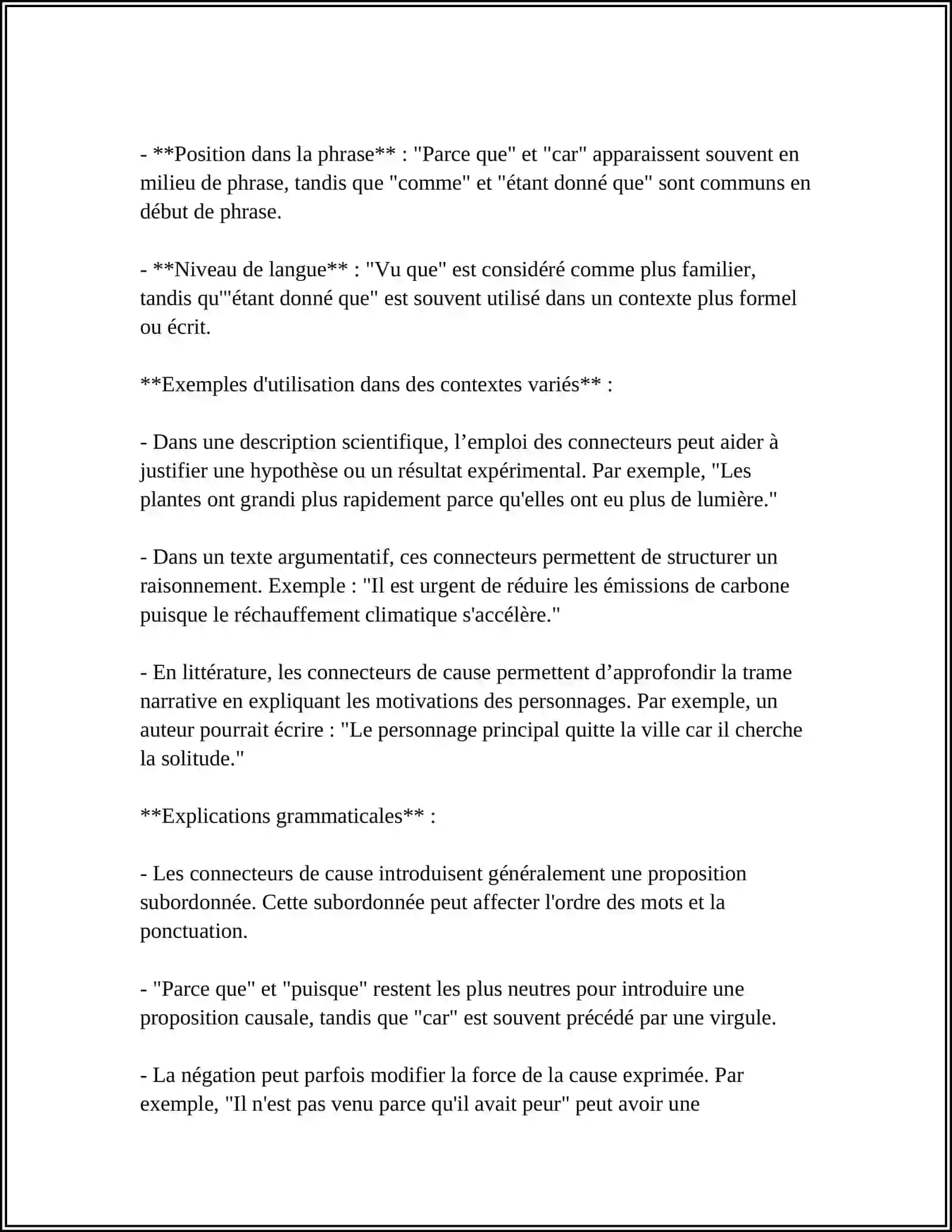 LES CONNECTEURS LOGIQUES 4
