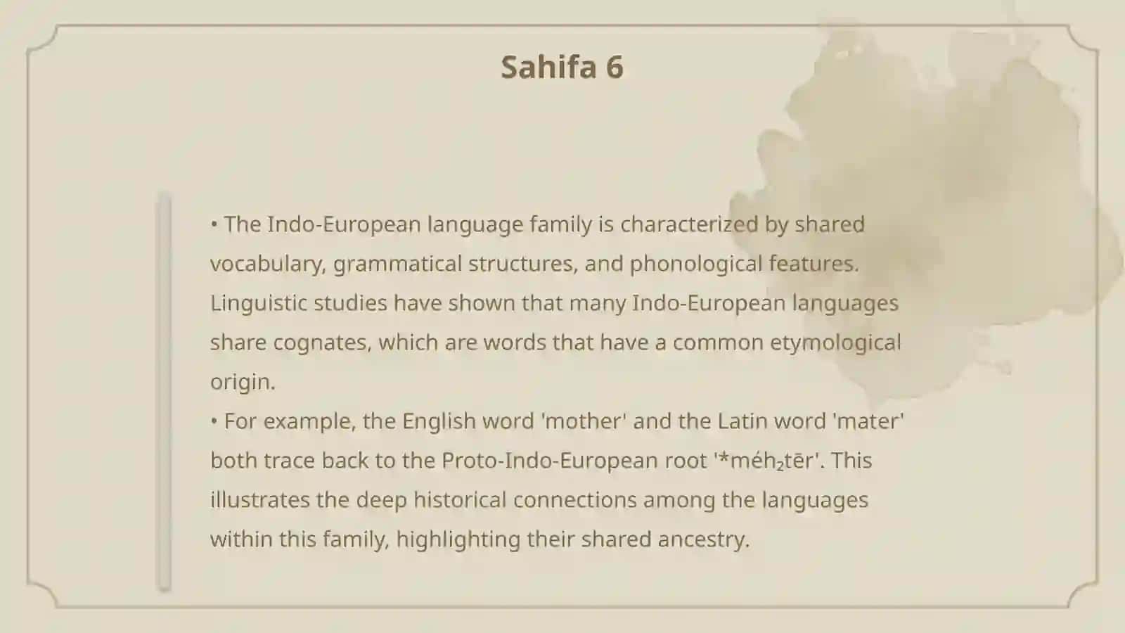 The Indo-European language 4