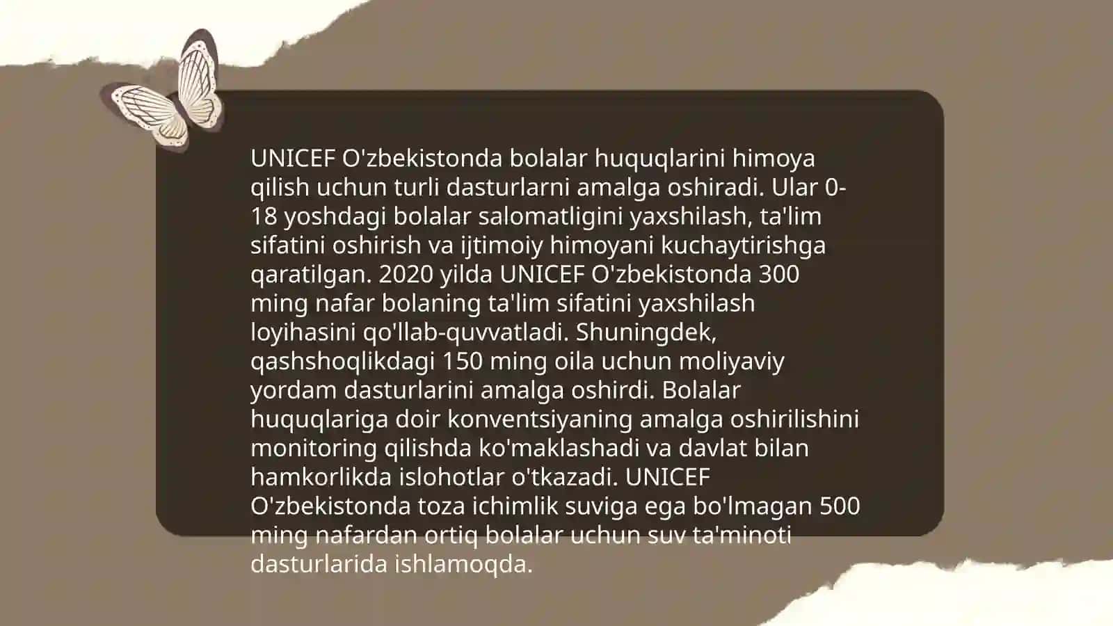 O'zbekiston va UNICEF: Hamkorlikning tarixi 4