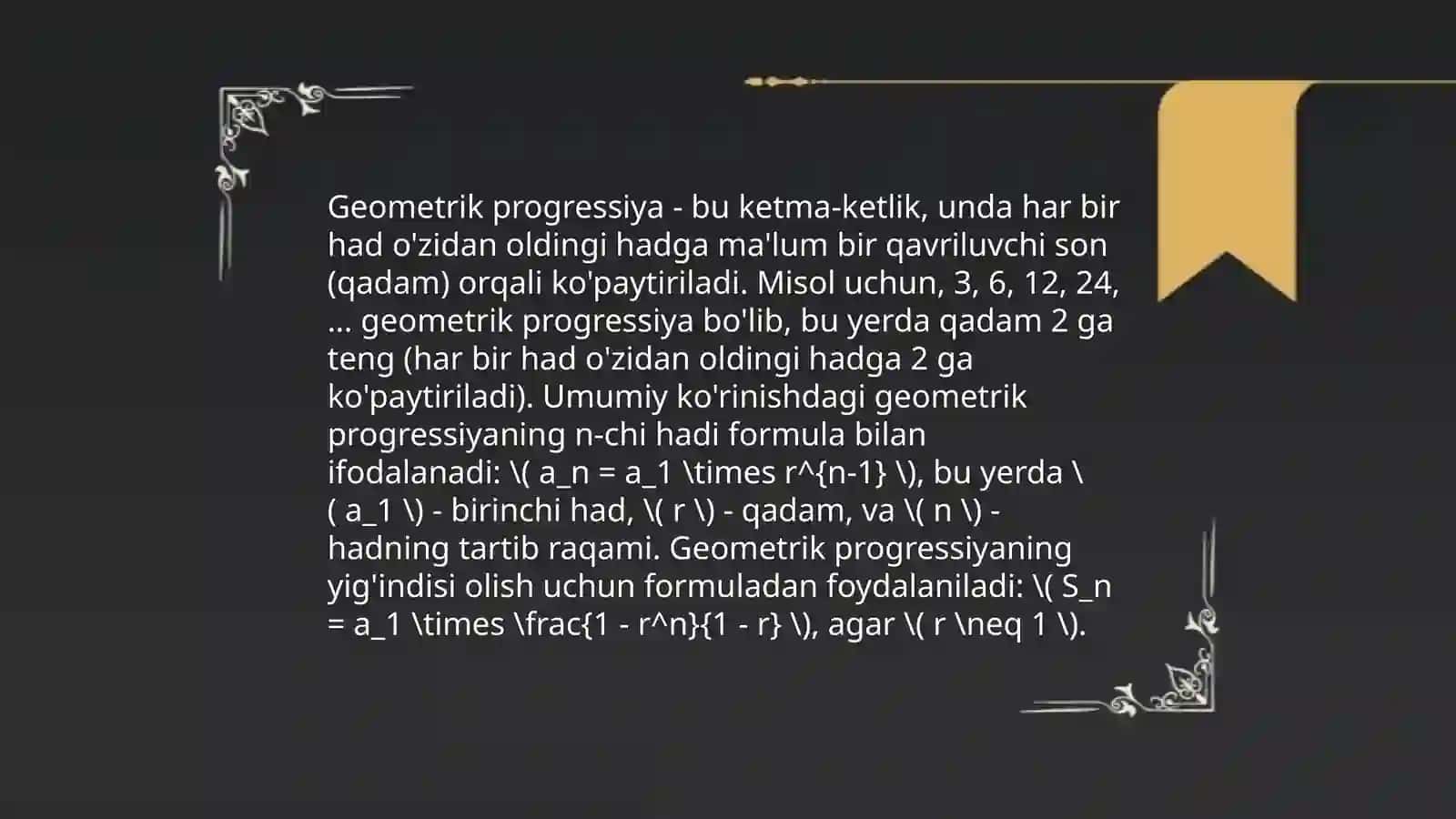 Sonli qatorlar 4