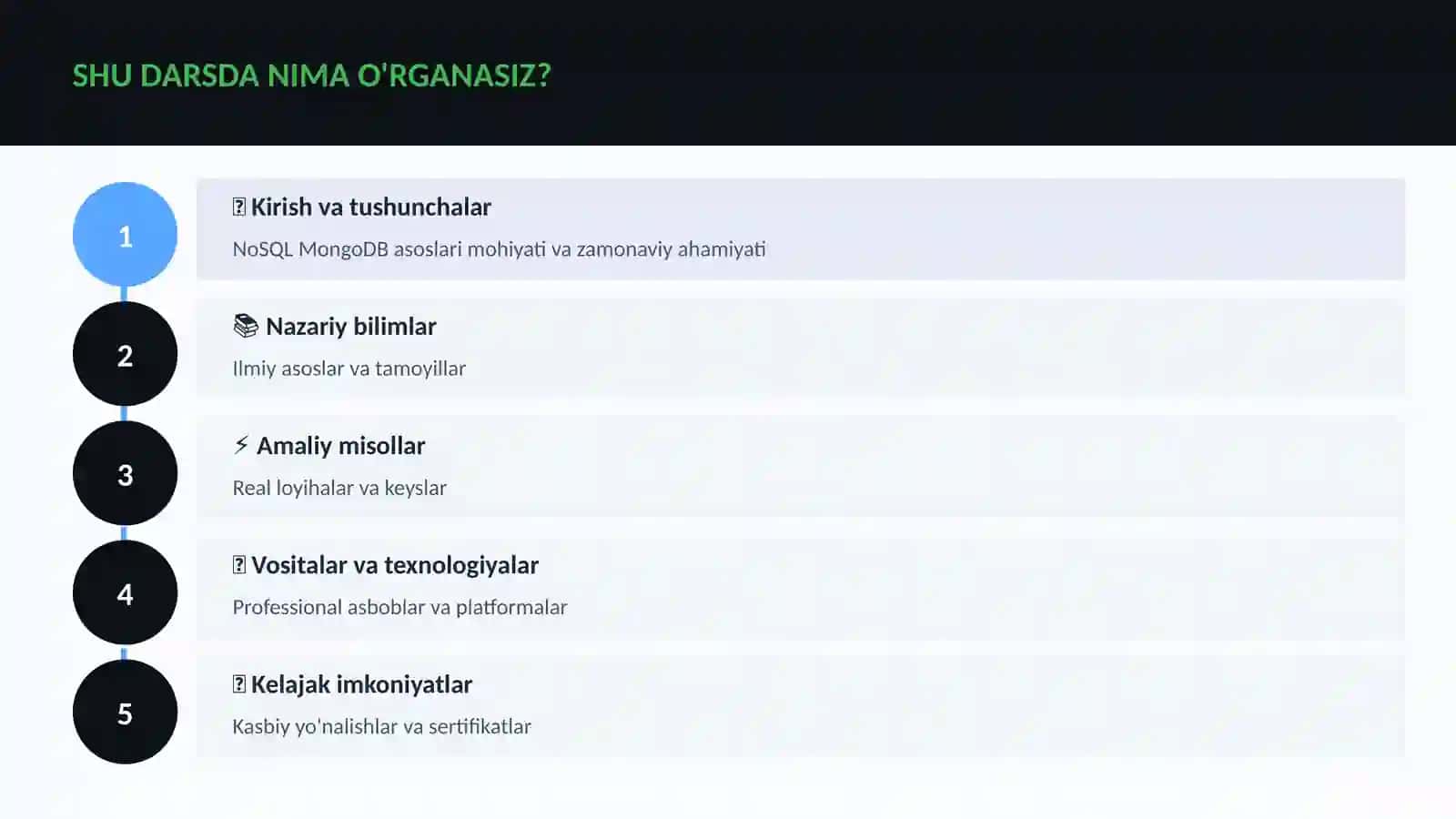 NoSQL MongoDB asoslari 4