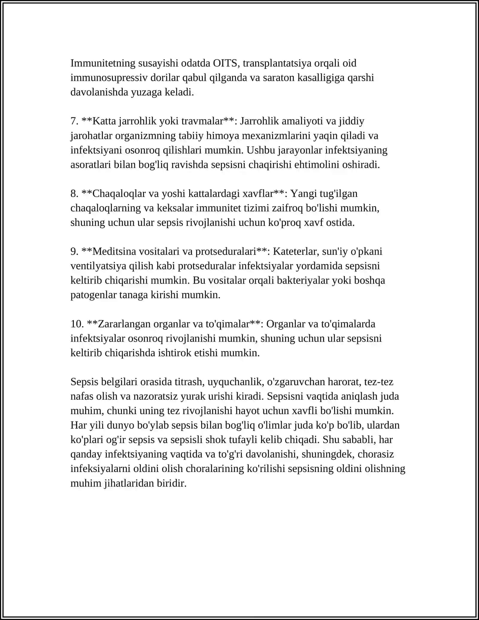 ISITMA SINDROMI. SEPSIS 4