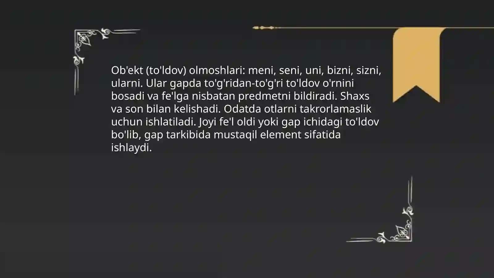 Shaxs olmoshlari 4