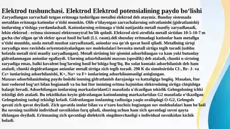 Galvanik element termodinamikasi 4