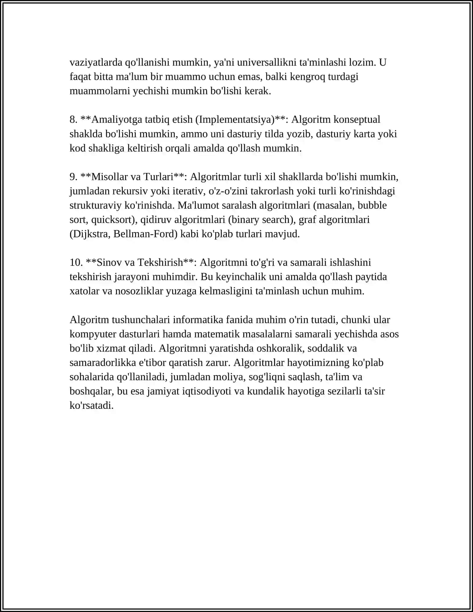 ALGARITIMLASH VA DASTURLASH ASOSLARI 4