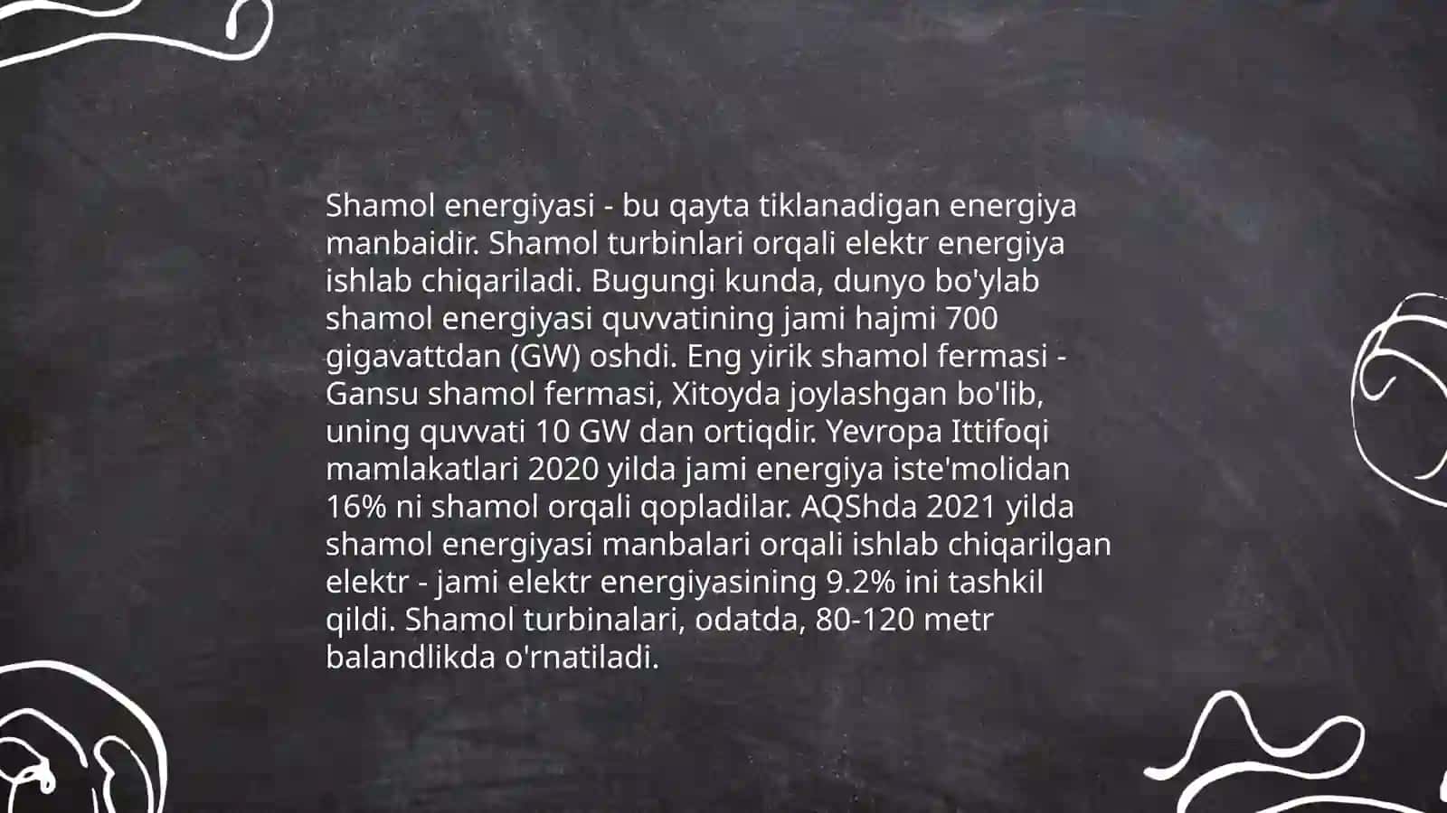 Qayta tiklanuvchi energiya manbalari 4