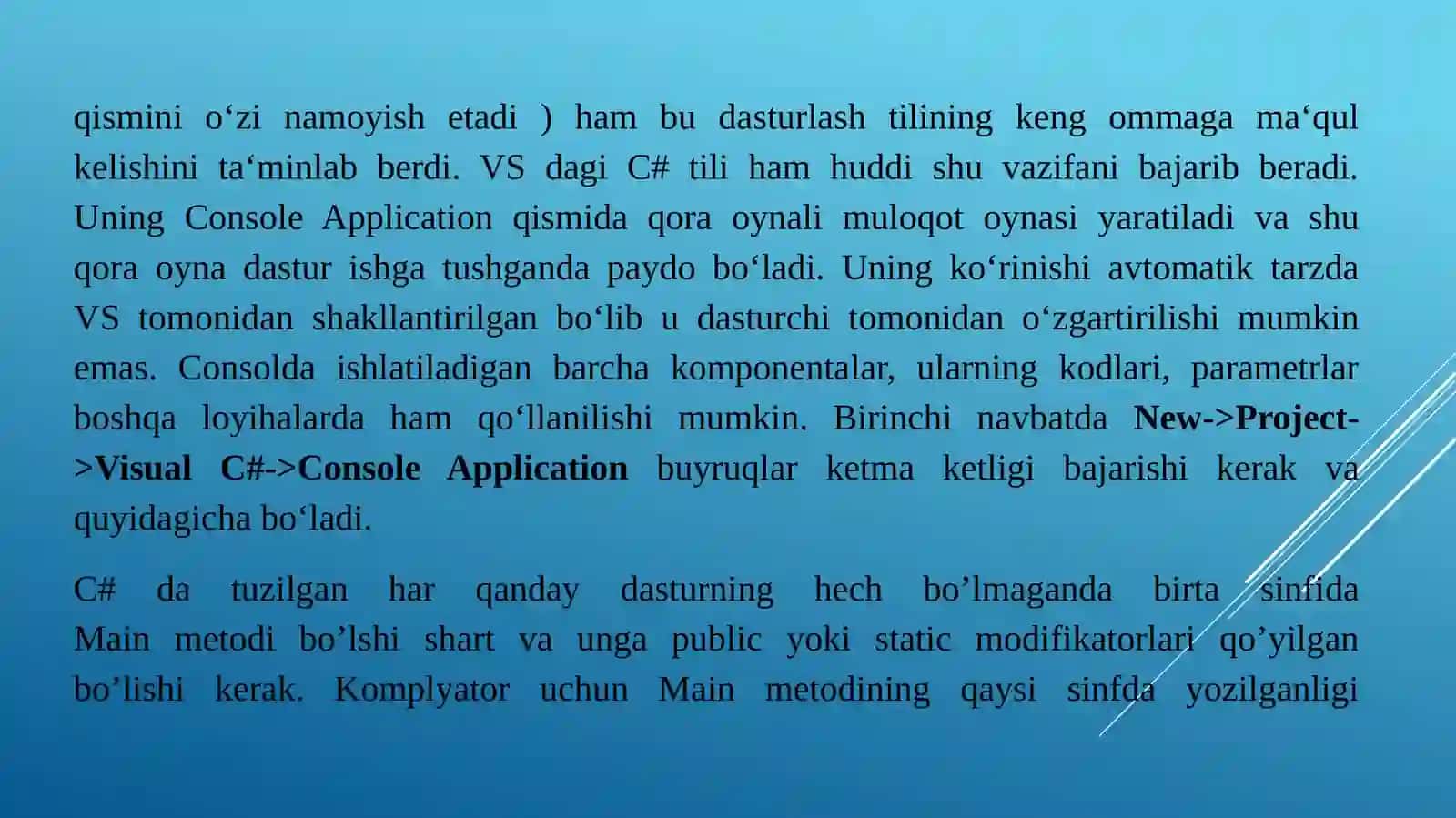 IComparableva ICloneable interfeysi metodlarini sinfda qayta aniqlash 4