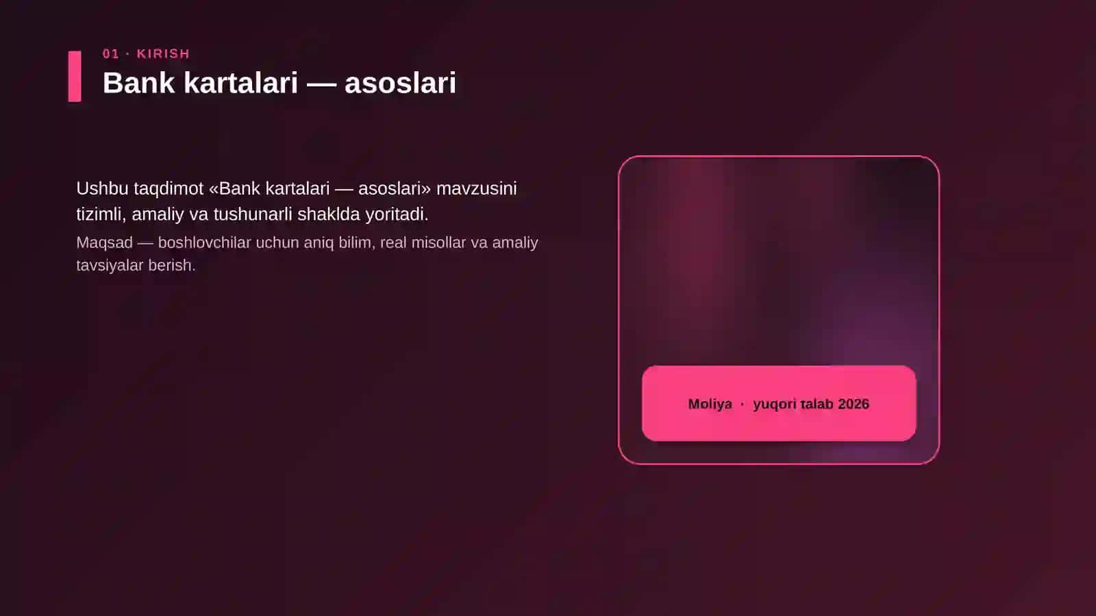 Bank kartalari — asoslari 4