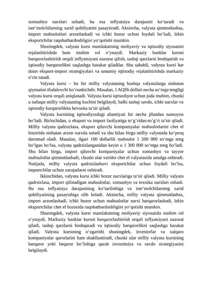 Valyuta kursi 4